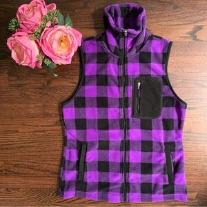 Ralph Lauren Chaps Buffalo plaid vest, size S